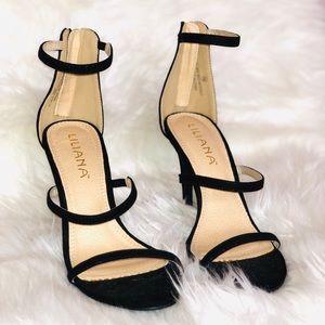 Black Ankle Strap heel